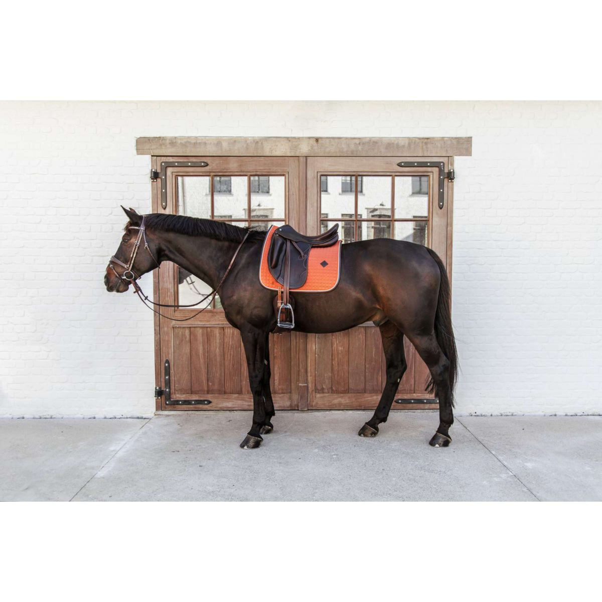 Kentucky Dressage Saddle Pad Classic Leather Orange