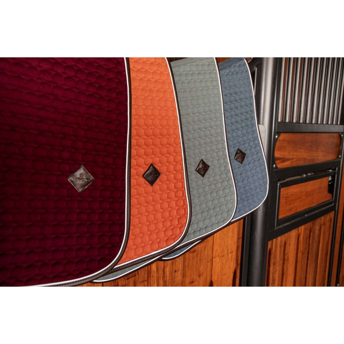 Kentucky Dressage Saddle Pad Classic Leather Orange