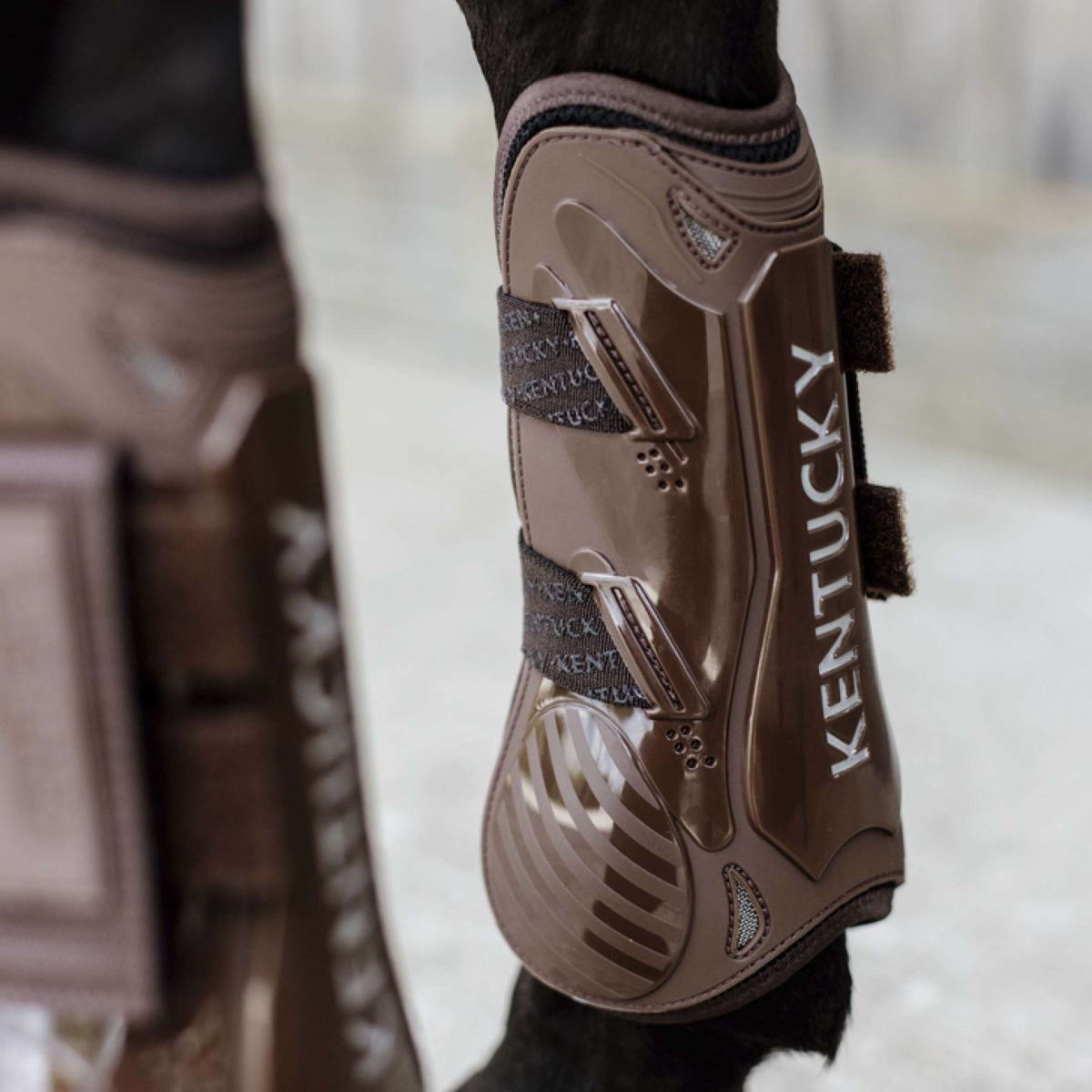 Kentucky Horsewear Tendon Boots Velcro Brown