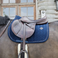 Kentucky Saddlepad Velvet Pearls Dressage Navy