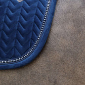 Kentucky Saddlepad Velvet Pearls Dressage Navy