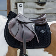 Kentucky Saddlepad Velvet Pearls Dressage Black