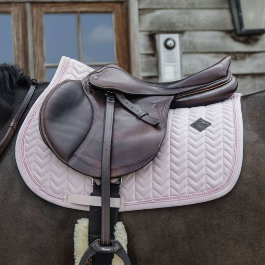 Kentucky Saddlepad Velvet Pearls Jumping Soft Rose