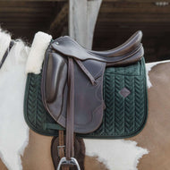 Kentucky Saddlepad Skin Friendly Velvet Dressage Pine Green