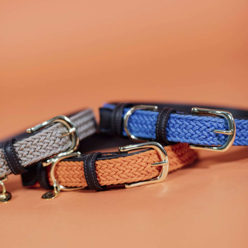 Kentucky Collar Plaited Nylon Beige