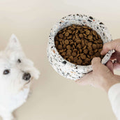 Kentucky Dog Food Bowl Terrazzo Stone White