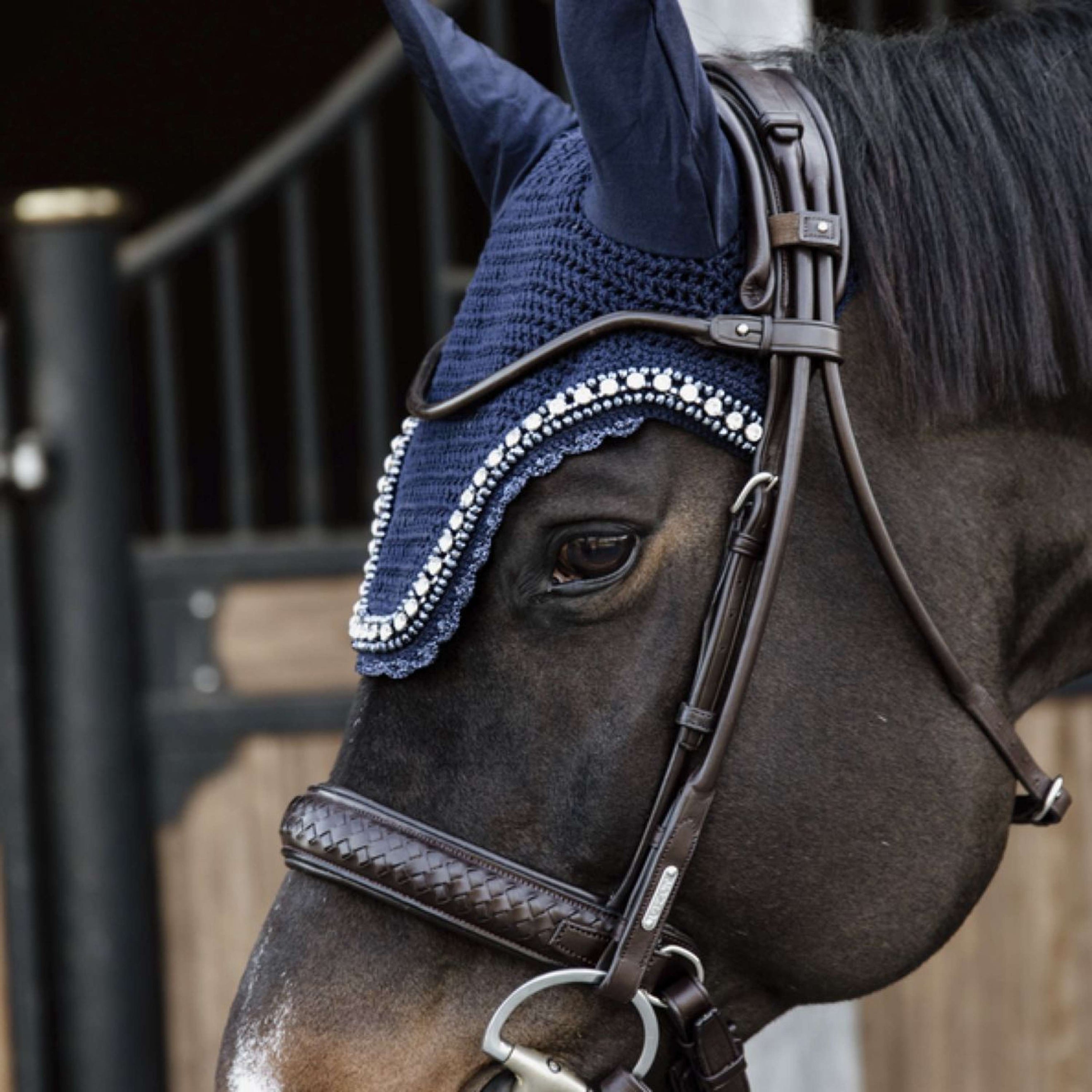 Kentucky Ear Cover Wellington Big Stone & Pearl Dark Navy