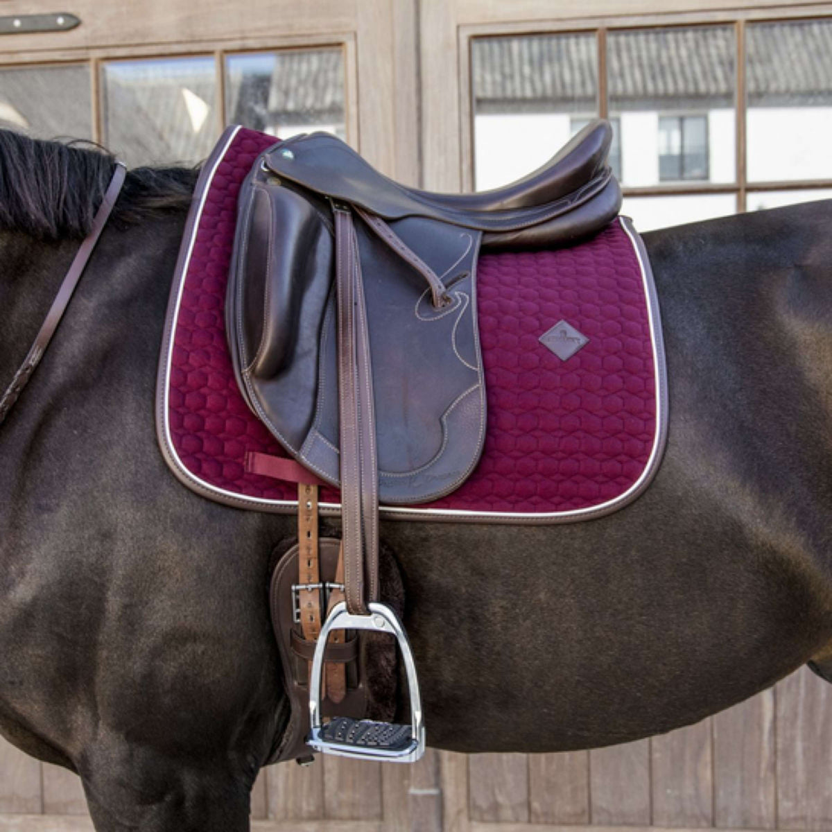 Kentucky Dressage Saddle Pad Classic Leather Bordeaux