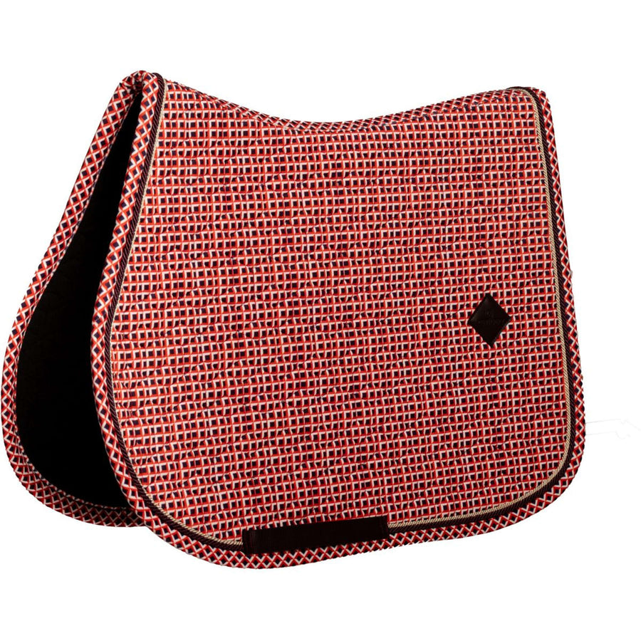 Kentucky Saddlepad Velvet Check Jumping Purple
