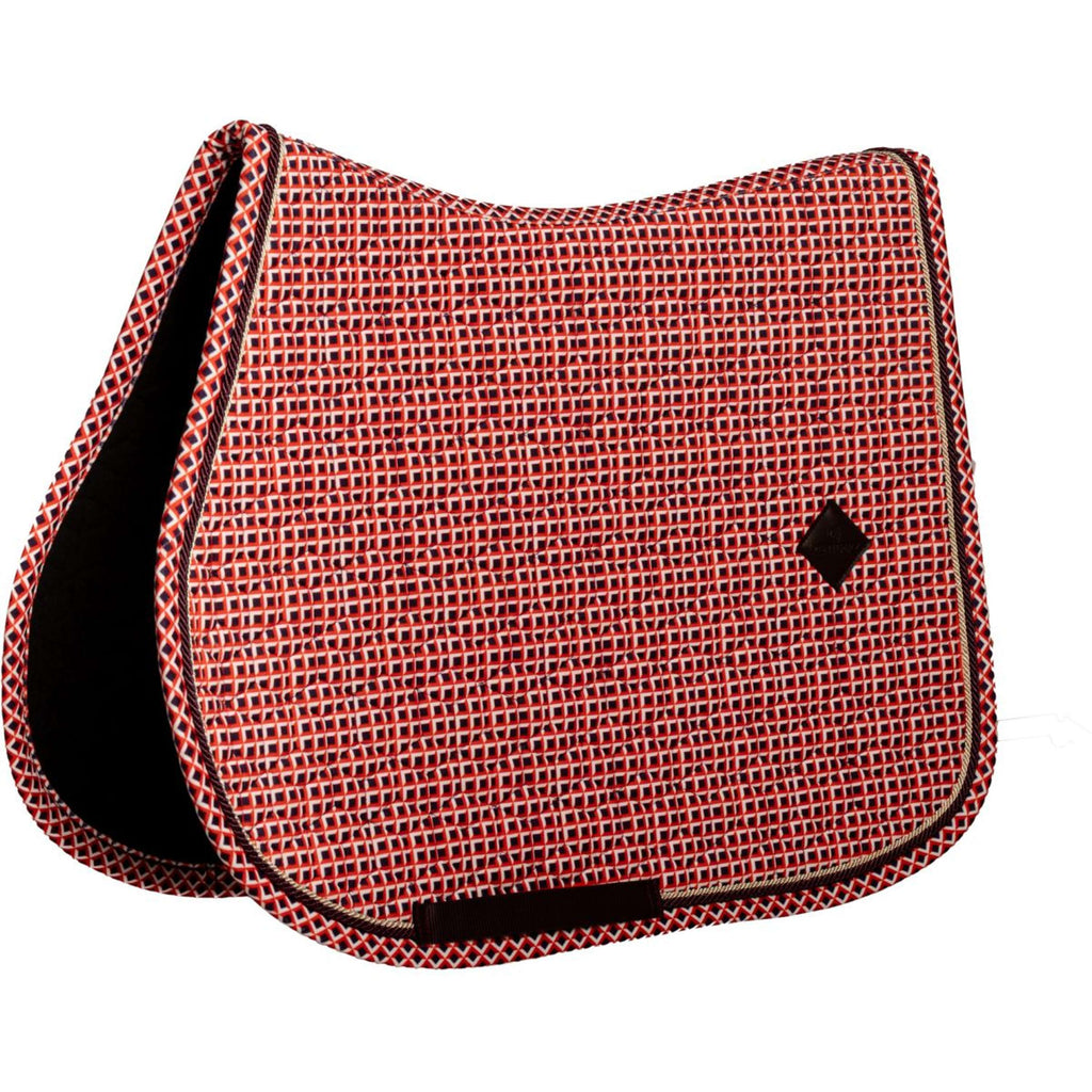 Kentucky Saddlepad Velvet Check Jumping Purple
