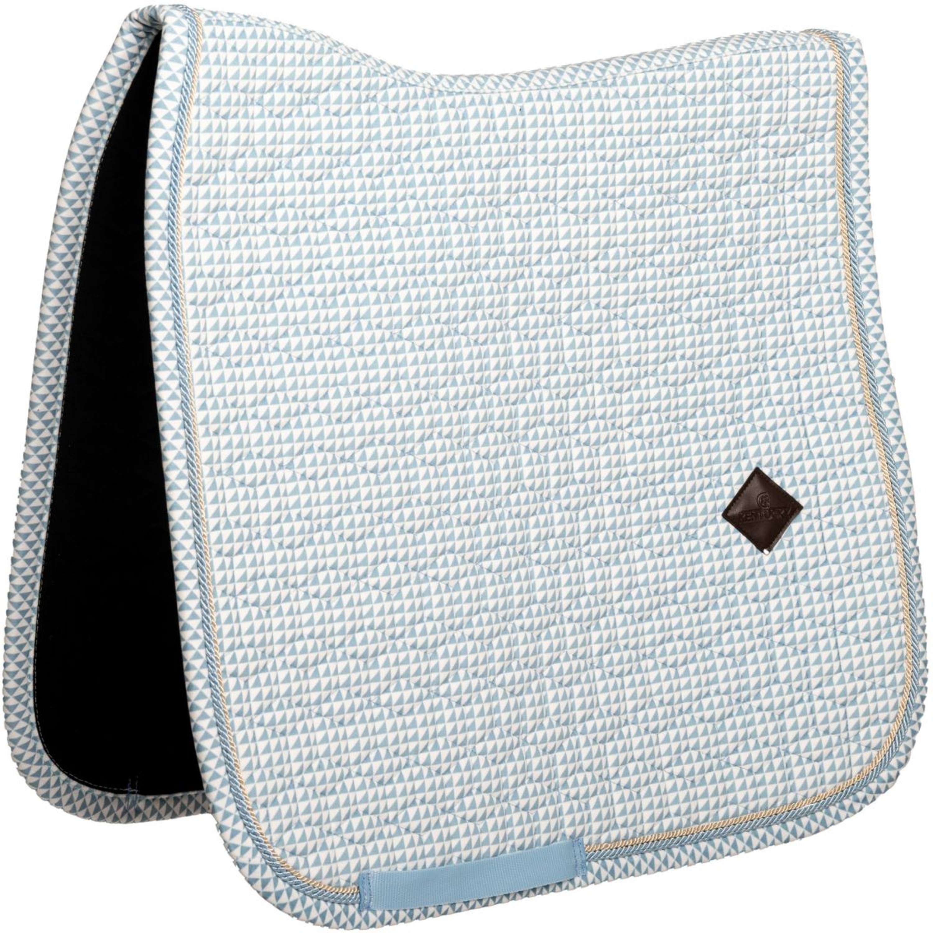 Kentucky Saddlepad Velvet Flags Dressage Lightblue