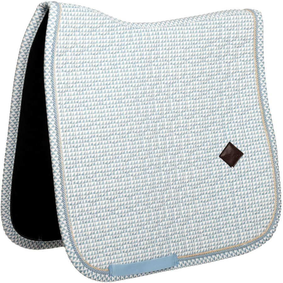 Kentucky Saddlepad Velvet Flags Dressage Lightblue