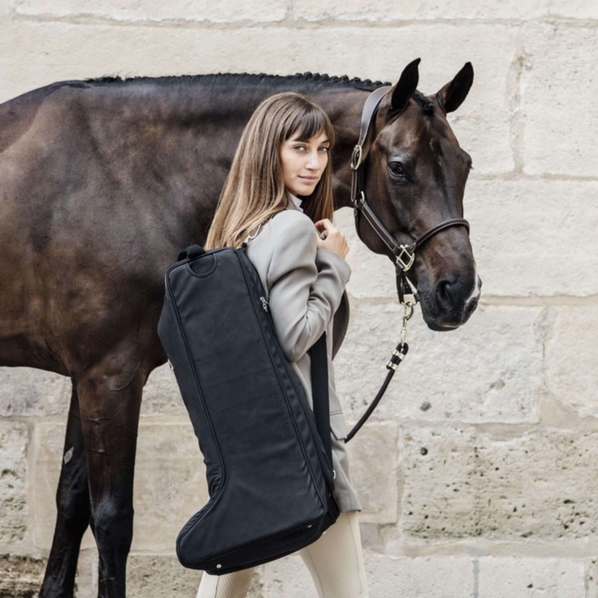 Grooming Deluxe by Kentucky Boot Bag Chestnut Black