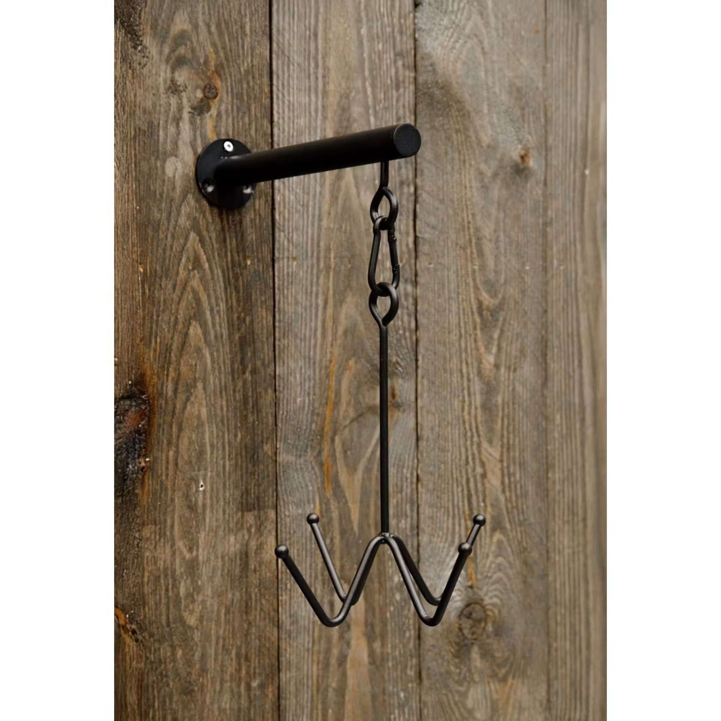 Kentucky Horsewear Cleaning Hook 4 Wall mounting Black