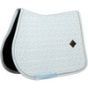 Kentucky Saddlepad Velvet Flags Jumping Lightblue