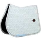 Kentucky Saddlepad Velvet Flags Jumping Lightblue