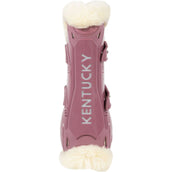 Kentucky Horsewear Tendon Boots Bamboo Elastic Vegan Sheepskin Old Rose