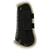 Kentucky Horsewear Tendon Boots Velcro Vegan Sheepskin Black