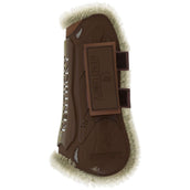 Kentucky Horsewear Tendon Boots Velcro Vegan Sheepskin Brown