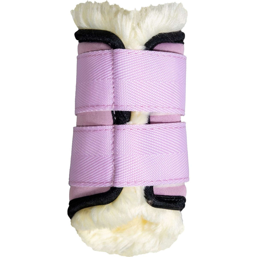 Kentucky Horsewear Leg Protectors Sheepskin Glitter Unicorn Old Rose