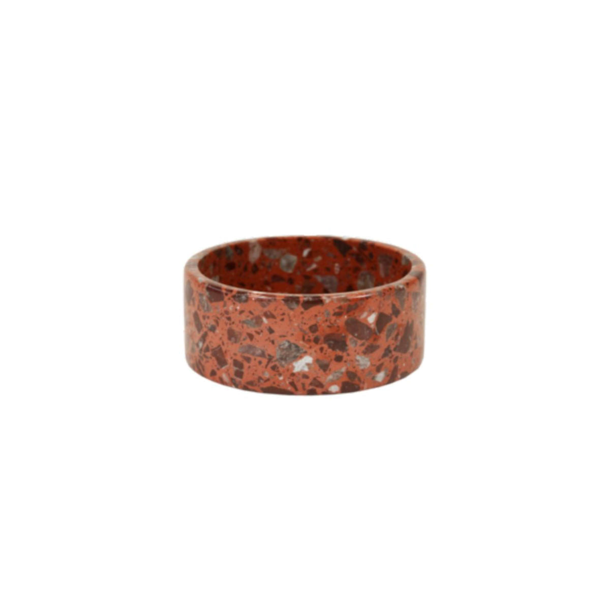 Kentucky Dog Food Bowl Terrazzo Stone Brown