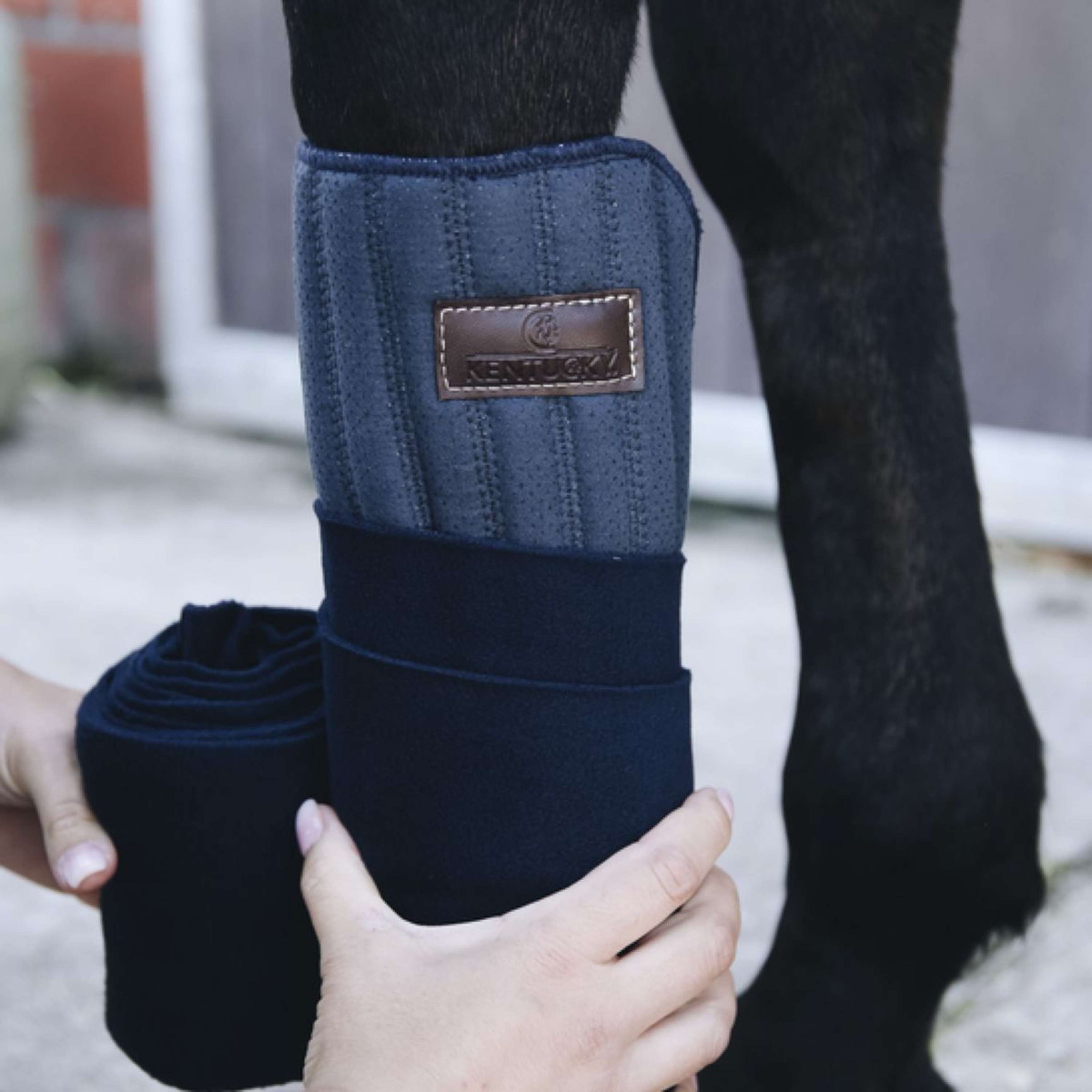 Kentucky Horsewear Bandage Pads Navy