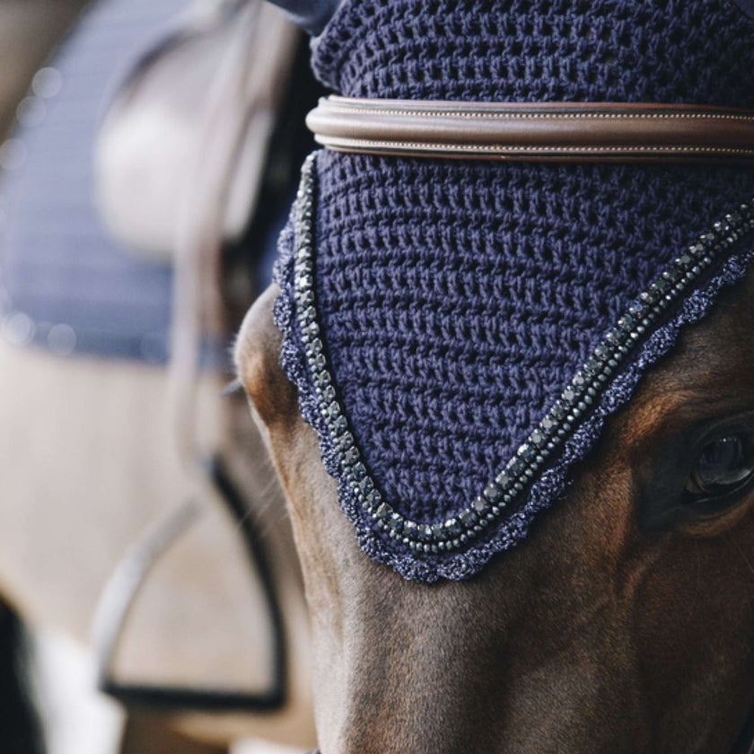 Kentucky Ear Cover Long Stone & Pearl Soundless Dark Navy