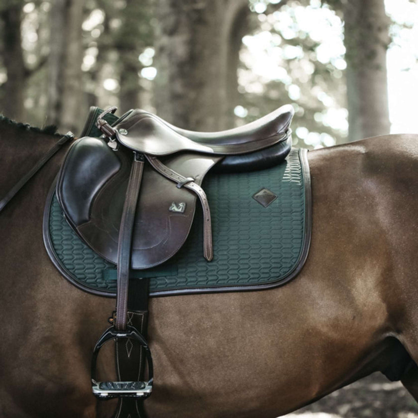 Kentucky Saddlepad Jumping Color Edition Leather Olive Green