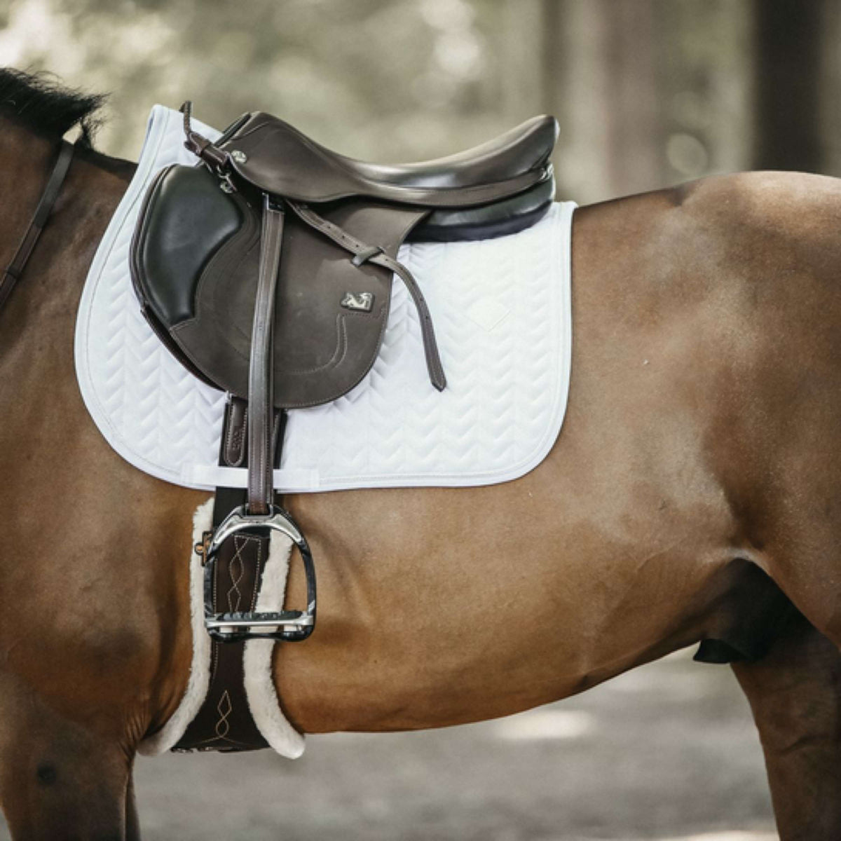 Kentucky Saddlepad Jumping Fishbone White