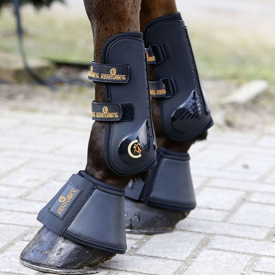 Kentucky Horsewear Bell Boots Leather Black