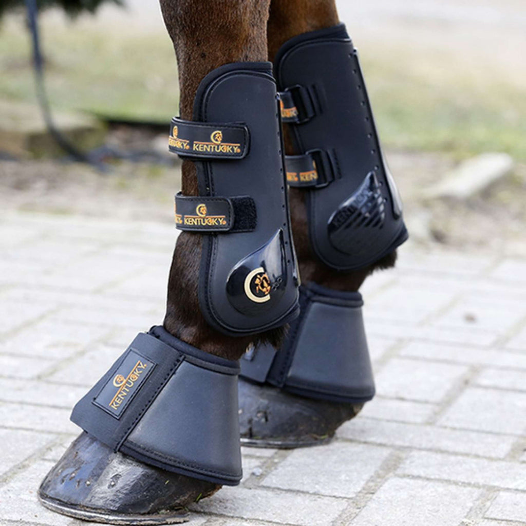 Kentucky Horsewear Bell Boots Leather Black