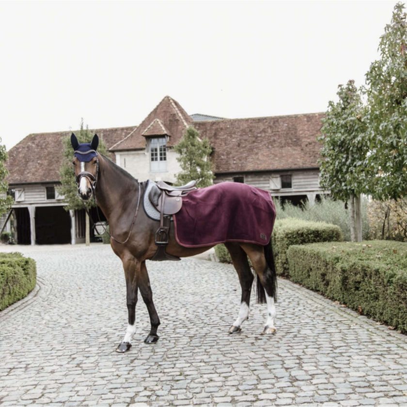 Kentucky Exercise Rug Square Heavy Fleece Bordeaux