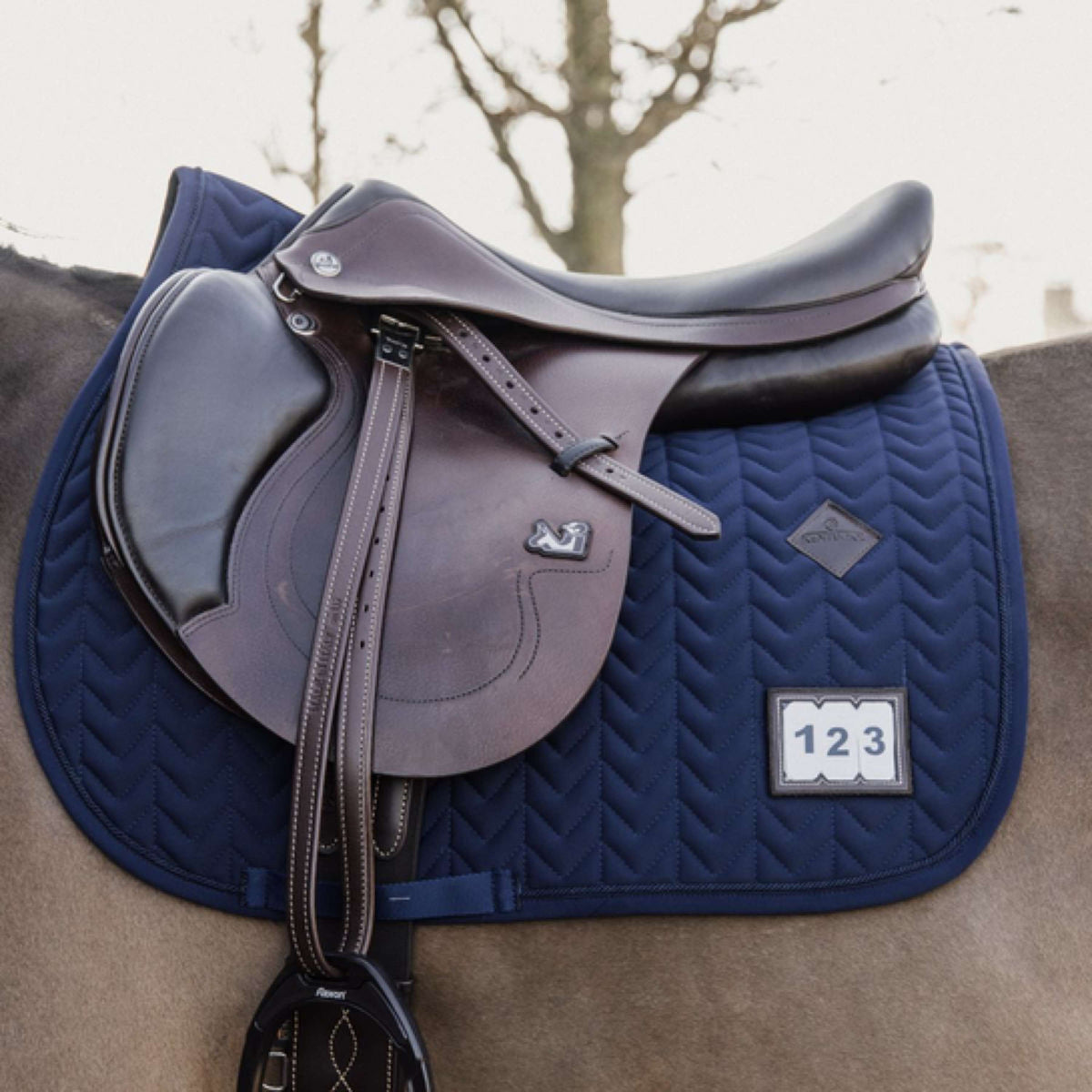 Kentucky Saddlepad Fishbone Competition Jumping Navy