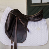 Kentucky Horsewear Saddlepad Fishbone Dressage White