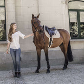 Kentucky Saddlepad Pied-de-Poule Jumping Beige