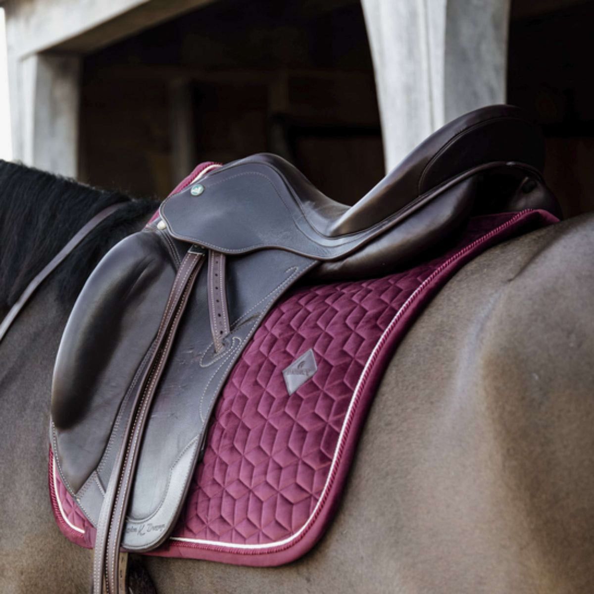 Kentucky Saddlepad Velvet Dressage Bordeaux