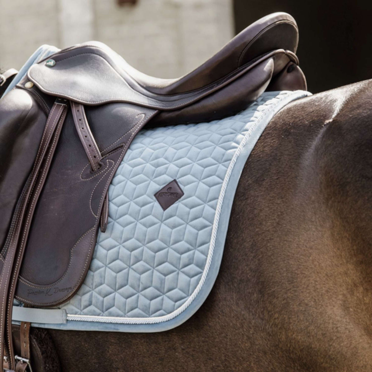 Kentucky Saddlepad Velvet Dressage Light Blue