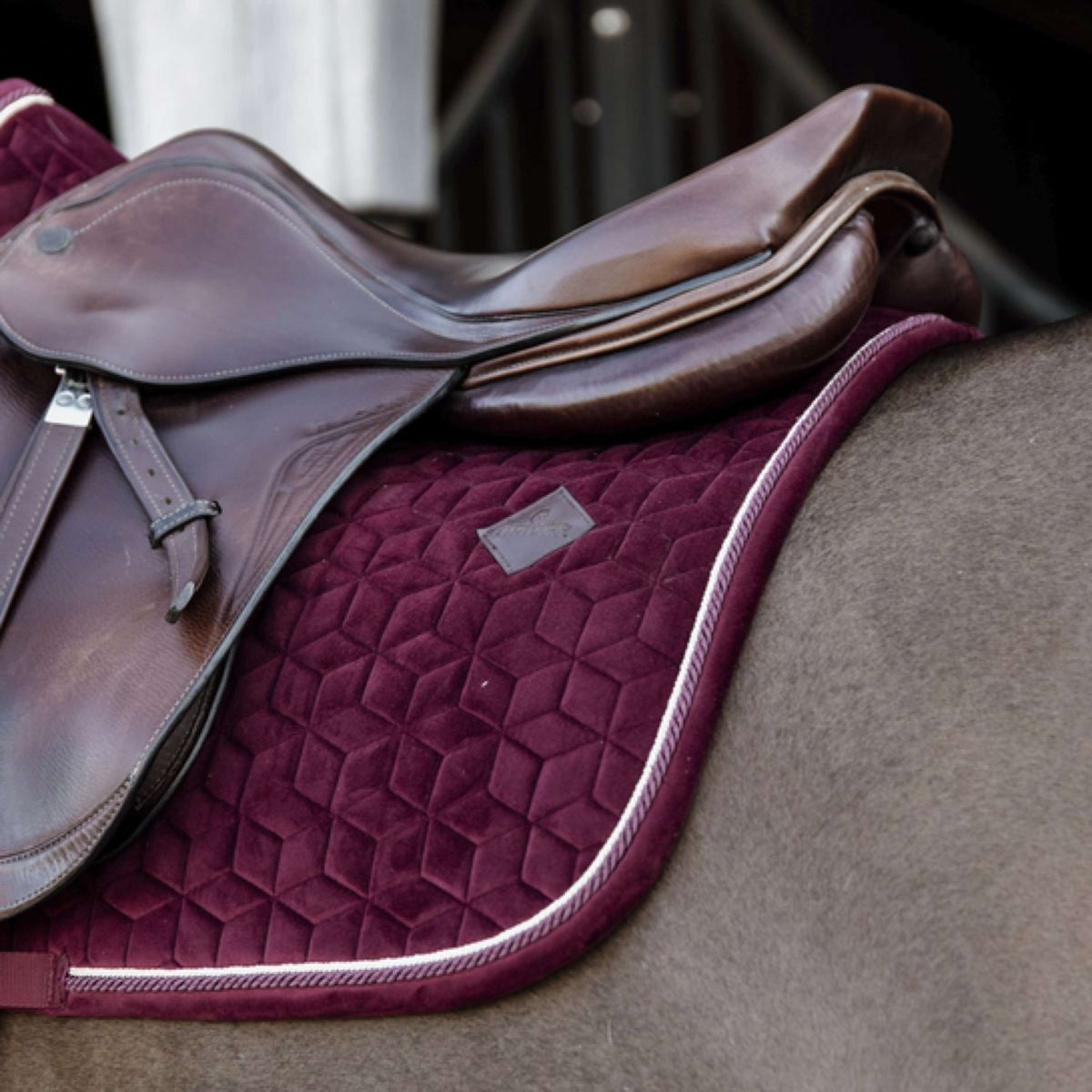 Kentucky Saddlepad Velvet Bordeaux