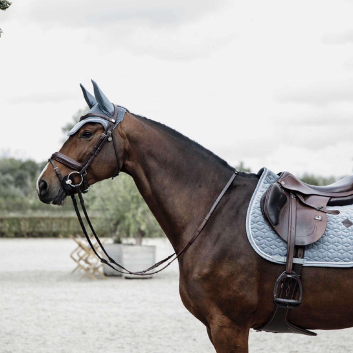 Kentucky Saddlepad Velvet Jumping Light Blue