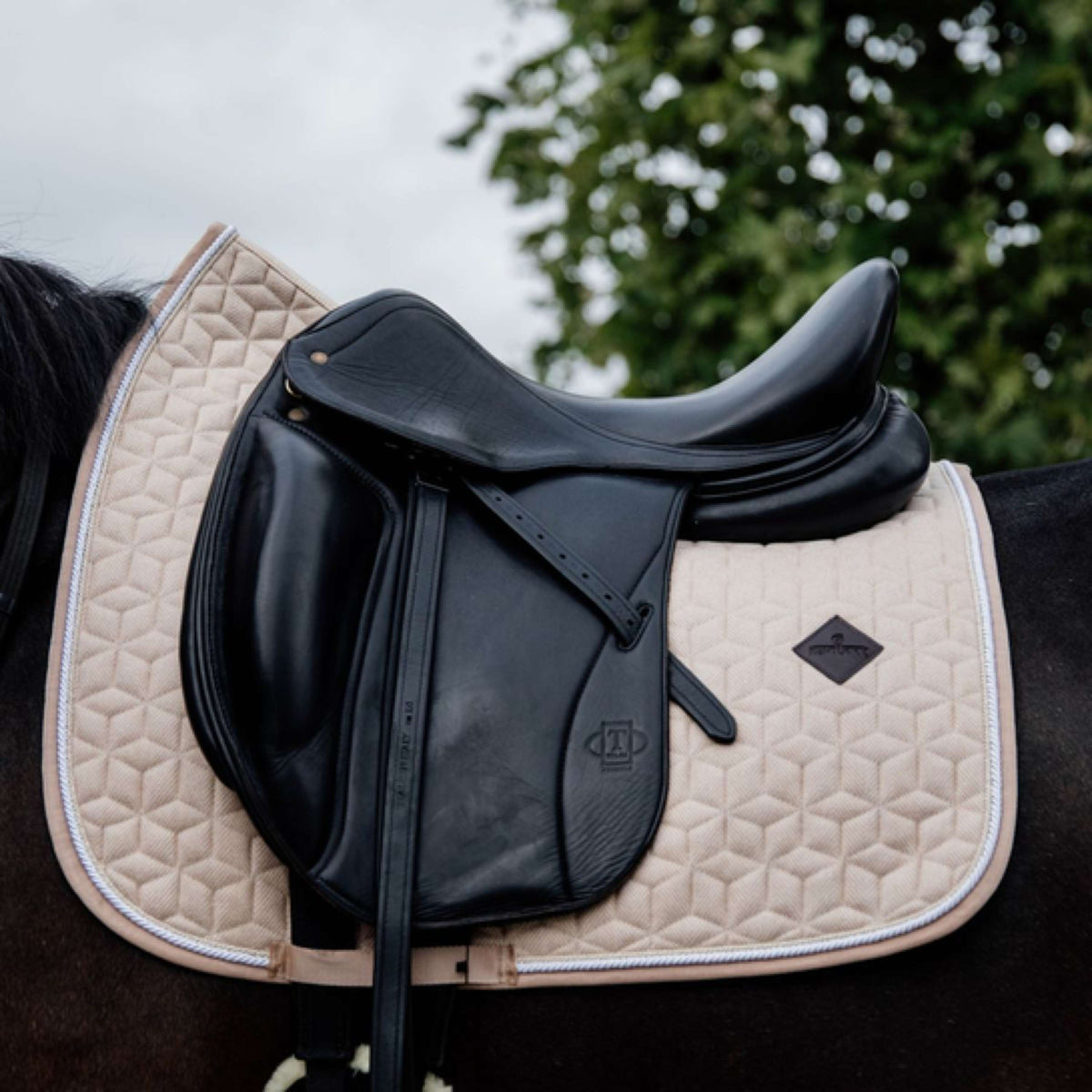 Kentucky Saddlepad Wool Dressage Beige