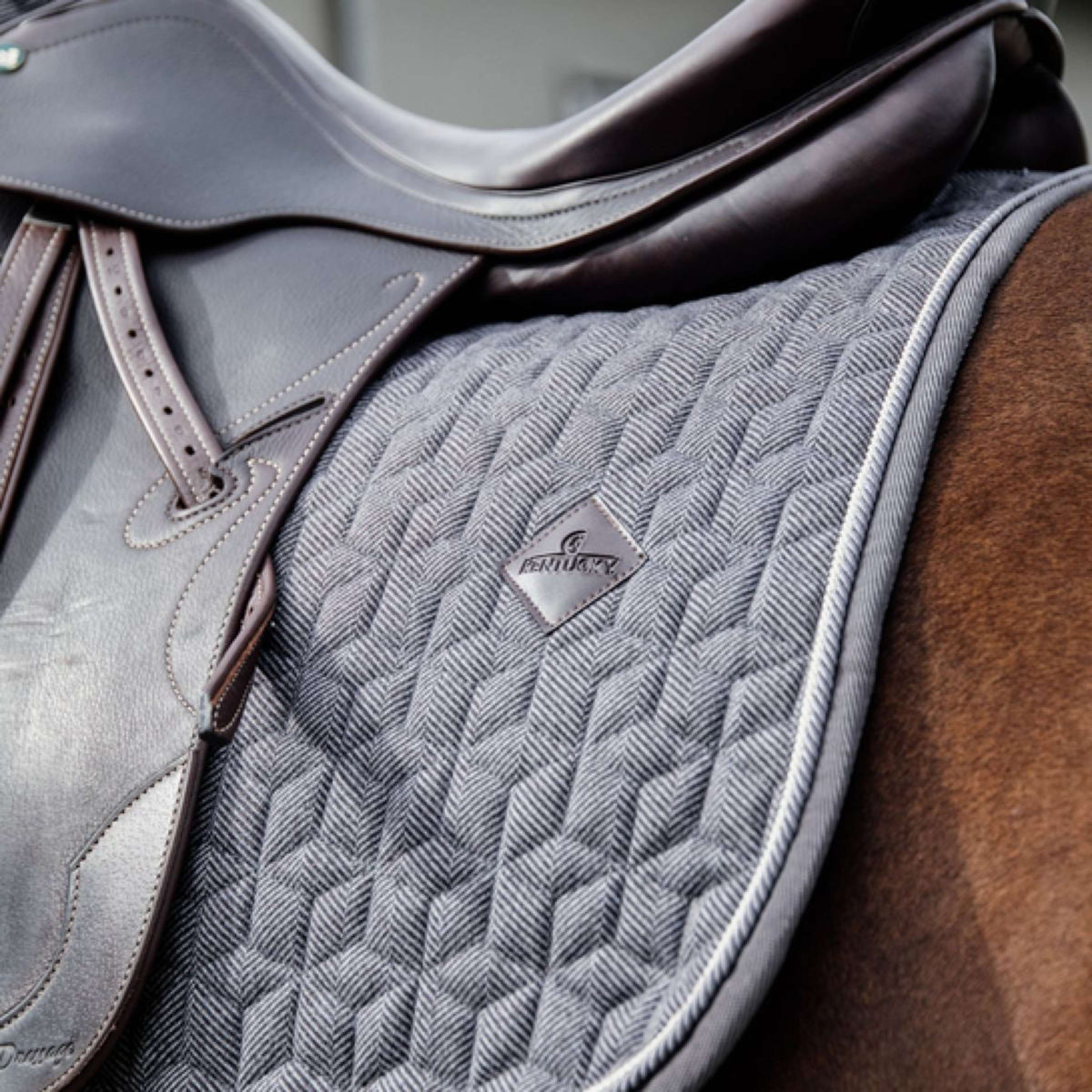 Kentucky Saddlepad Wool Dressage Grey