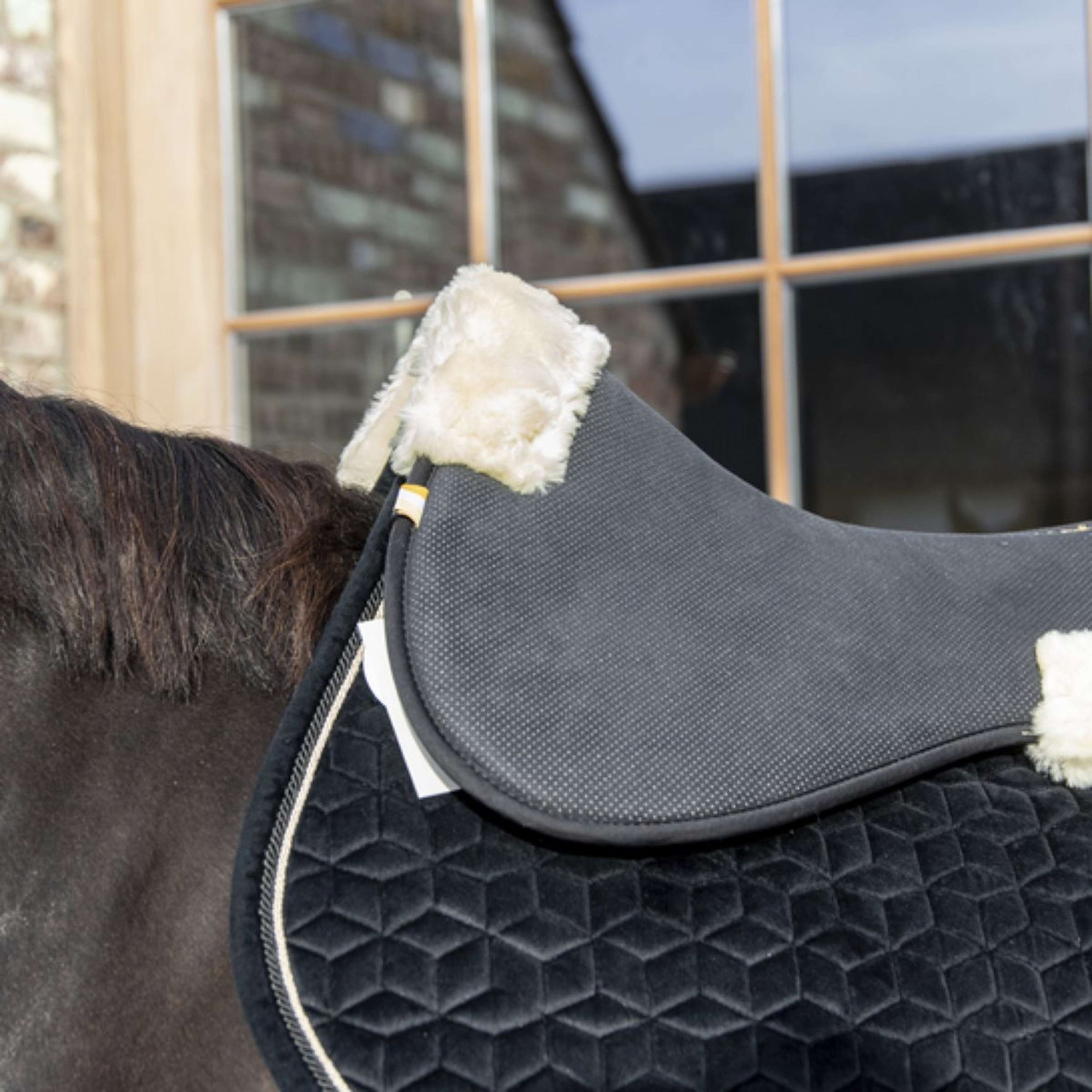 Kentucky Half Pad Halfpad Anatomic Absorb Black/Tan/Orange Kentucky Half Pad Halfpad Anatomic Absorb Black/Tan/Orange