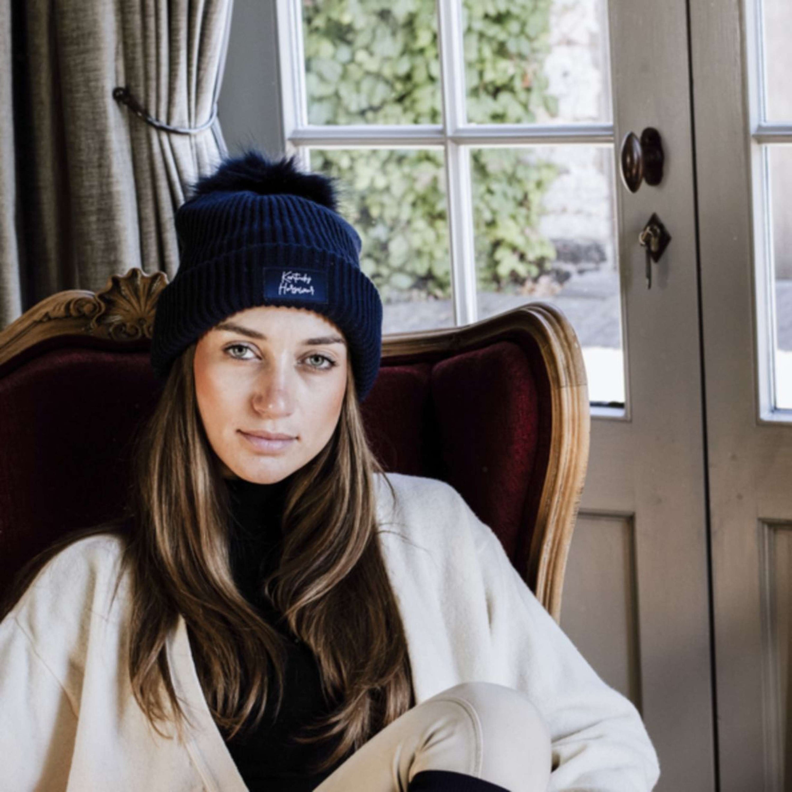 Kentucky Cap Pompom Navy