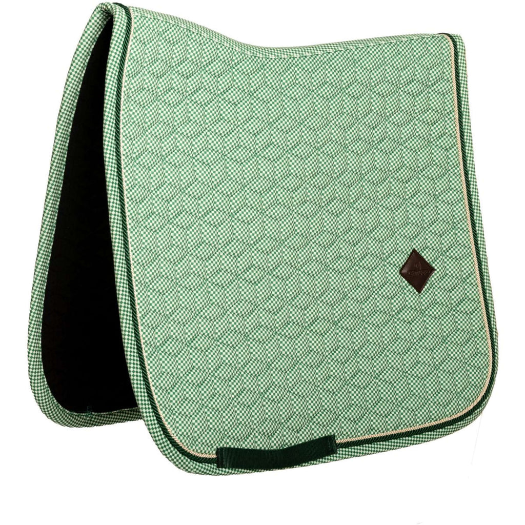 Kentucky Saddlepad Velvet Chess Dressage Green