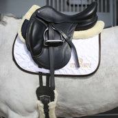 Kentucky Saddlepad White/Brown