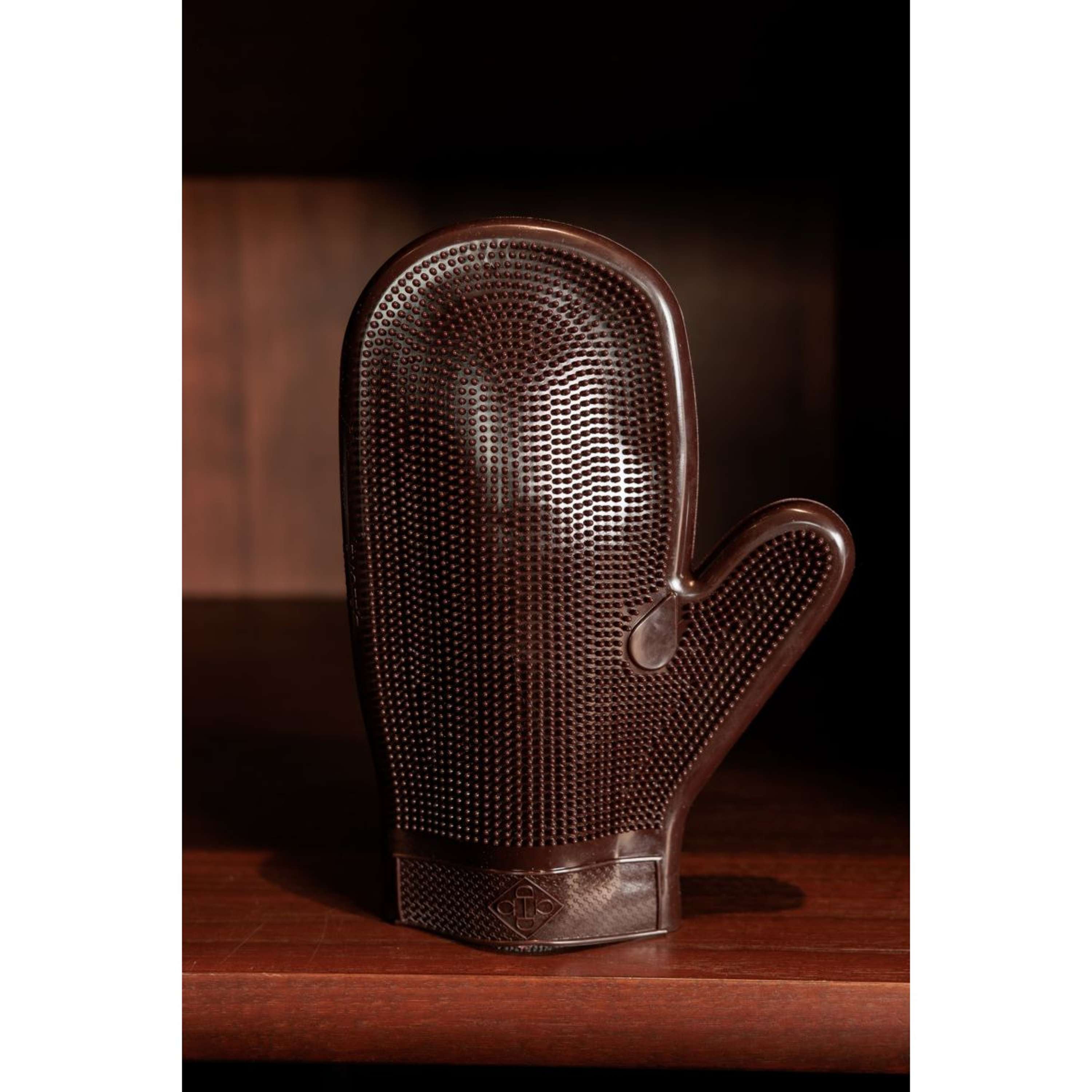 Kentucky Grooming Glove Rubber Brown
