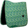 Kentucky Saddlepad Velvet Paisley Garden Dressage green/navy