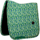 Kentucky Saddlepad Velvet Paisley Garden Dressage green/navy