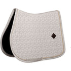 Kentucky Saddlepad Velvet Pied de Poule Jumping Grey/White