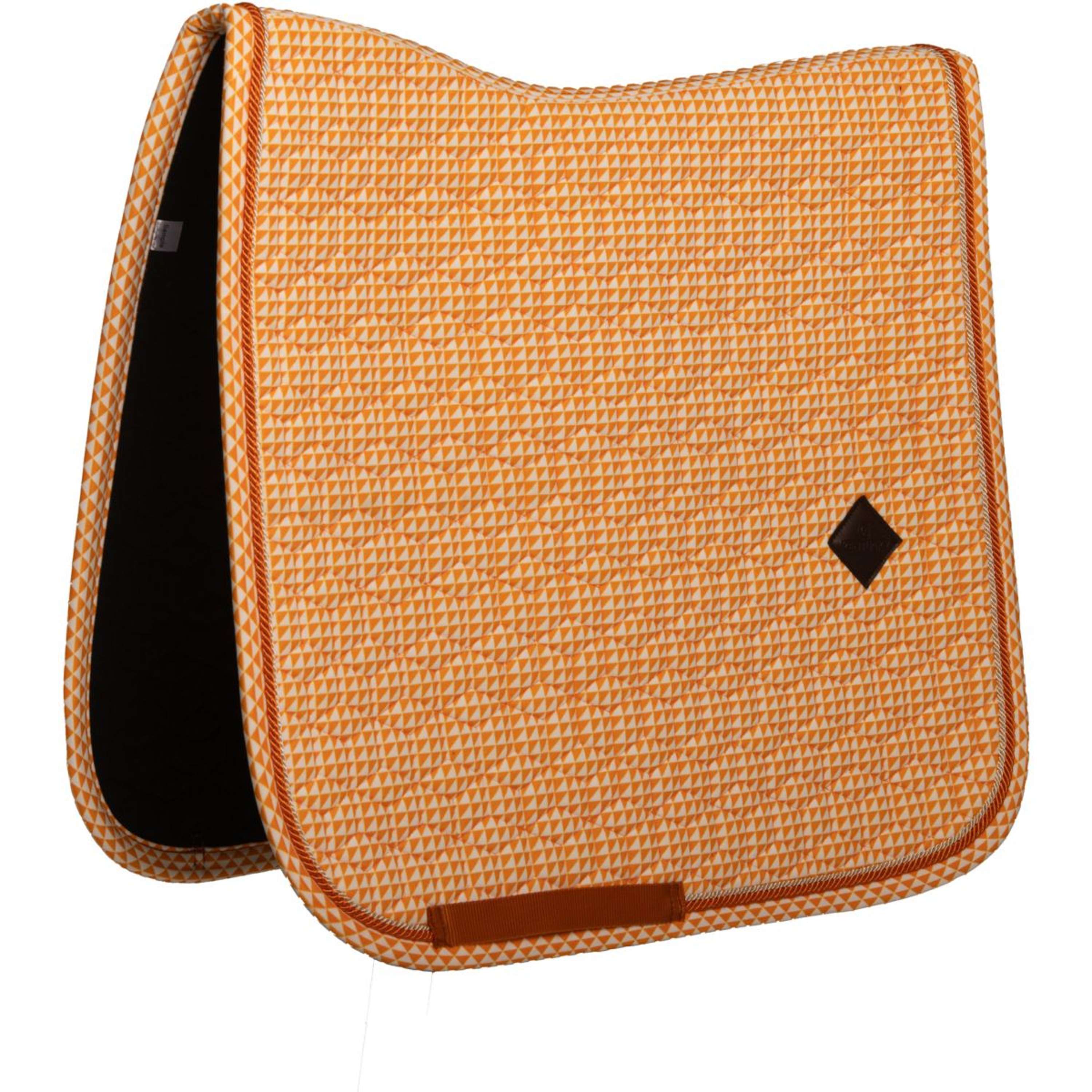 Kentucky Saddlepad Velvet Flags Dressage Orange